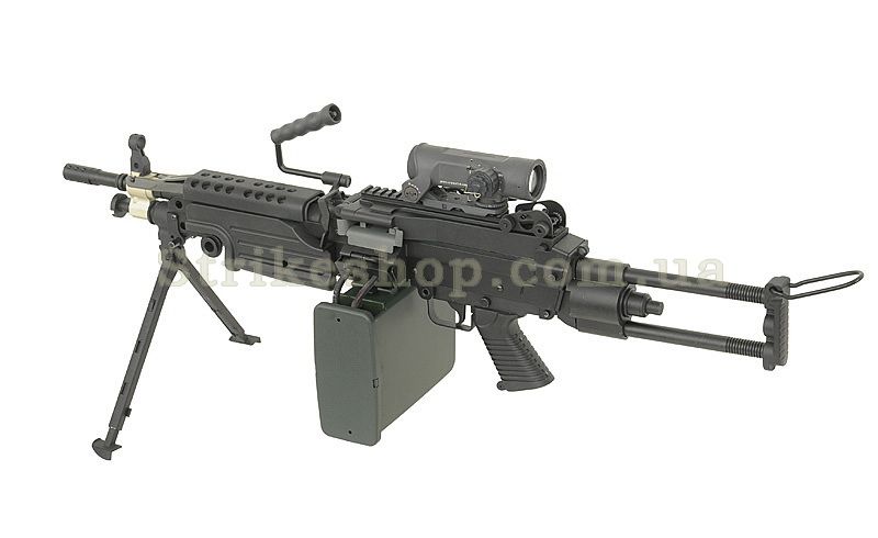 Страйкбольний кулемет A&K M249 Para Black 173 фото