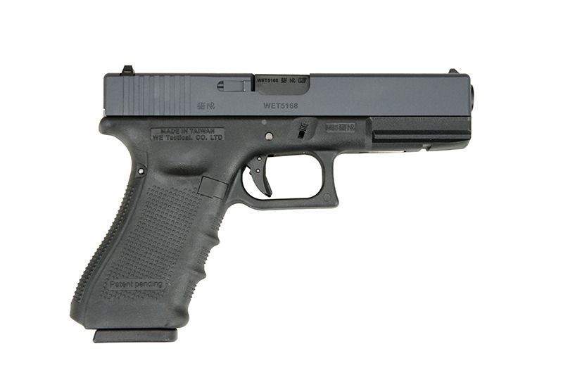 Страйкбольный пистолет WE Glock 17 Gen4. GBB Black 6395 фото