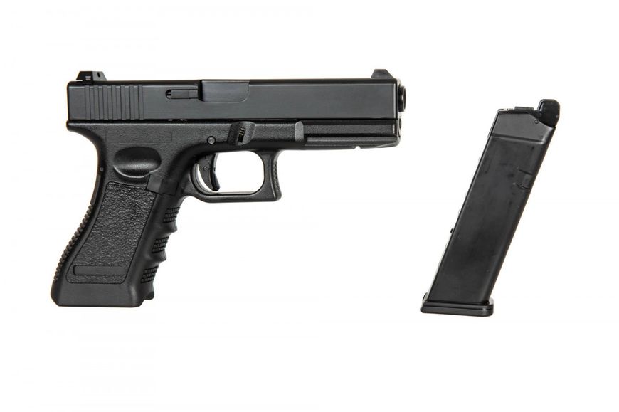 Страйкбольний пістолет D-Boys Glock 17 Gen.3 721 Green Gas Black 20148 фото