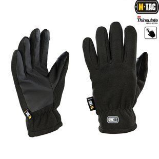 Рукавиці M-TAC Fleece Thinsulate Black Size M 23072-m фото