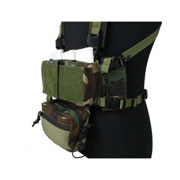 Розвантажувальний жилет TMC Modular Lightweight Chest Rig Full Set Woodland 23672 фото