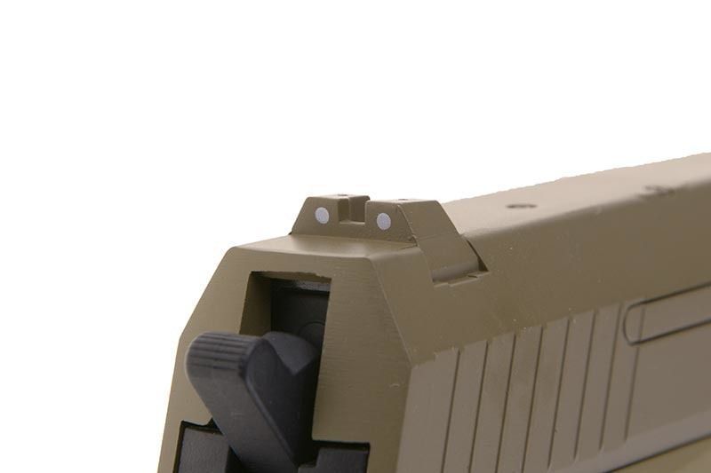 Страйкбольний пістолет Cyma HK USP Metal CM.125 AEP tan 10453 фото