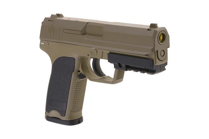Страйкбольний пістолет Cyma HK USP Metal CM.125 AEP tan 10453 фото
