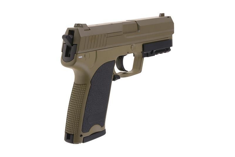 Страйкбольний пістолет Cyma HK USP Metal CM.125 AEP tan 10453 фото