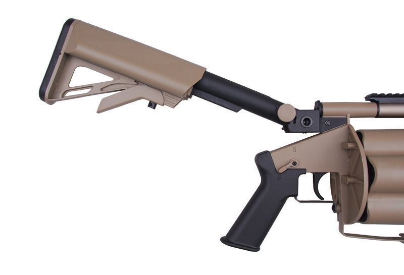 Страйкбольний гранатомет револьверний ICS GLM ICS-191 Half Tan 16982 фото