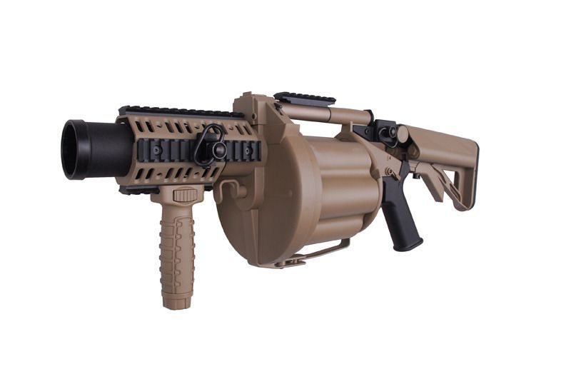 Страйкбольний гранатомет револьверний ICS GLM ICS-191 Half Tan 16982 фото