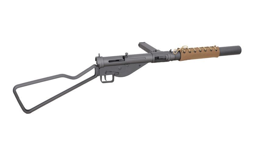 Страйкбольний пістолет-кулемет Specna Arms Sten MK.II(S) RETRO AEG X-ASR/Tracer Grey 35231 фото