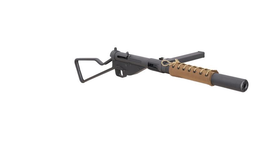 Страйкбольний пістолет-кулемет Specna Arms Sten MK.II(S) RETRO AEG X-ASR/Tracer Grey 35231 фото