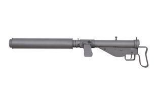 Страйкбольний пістолет-кулемет Specna Arms Sten MK.II(S) Command Grip RETRO AEG X-ASR/Tracer Grey 35232 фото