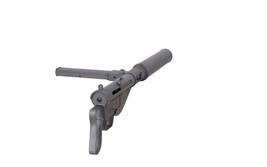Страйкбольний пістолет-кулемет Specna Arms Sten MK.II(S) Command Grip RETRO AEG X-ASR/Tracer Grey 35232 фото