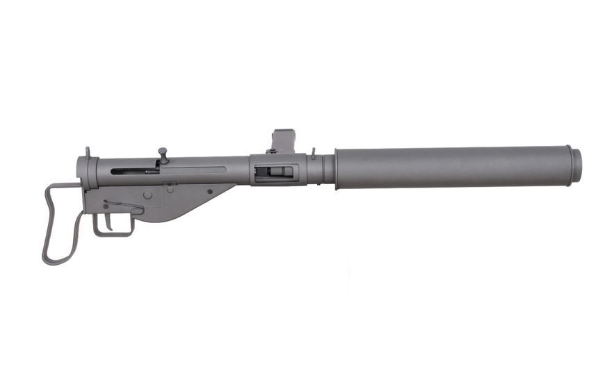 Страйкбольний пістолет-кулемет Specna Arms Sten MK.II(S) Command Grip RETRO AEG X-ASR/Tracer Grey 35232 фото