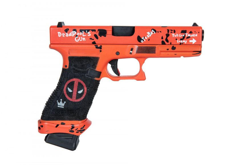 Страйкбольний пістолет D-Boys Glock 17 Gen.4 301 DeadPool Style 20150 фото