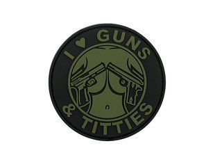 Патч 8FIELDS Guns & Titties Pvs Olive 11409 фото