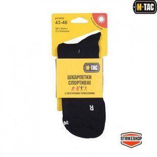 Шкарпетки спортивні M-Tac Black Size 35-38 17719-35-38 фото