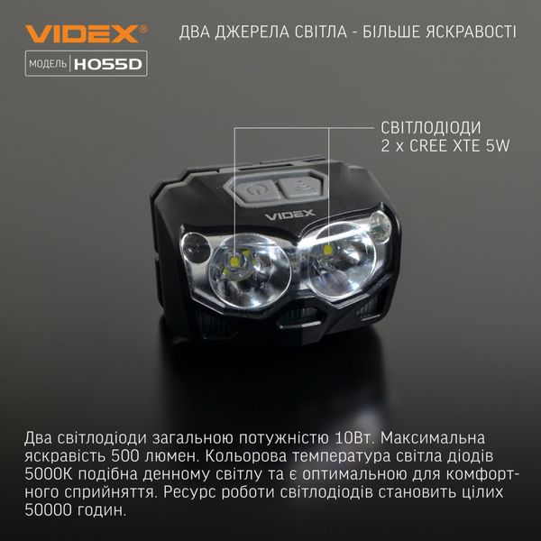 Налобний ліхтар Videx VLF-H055D 26018 фото