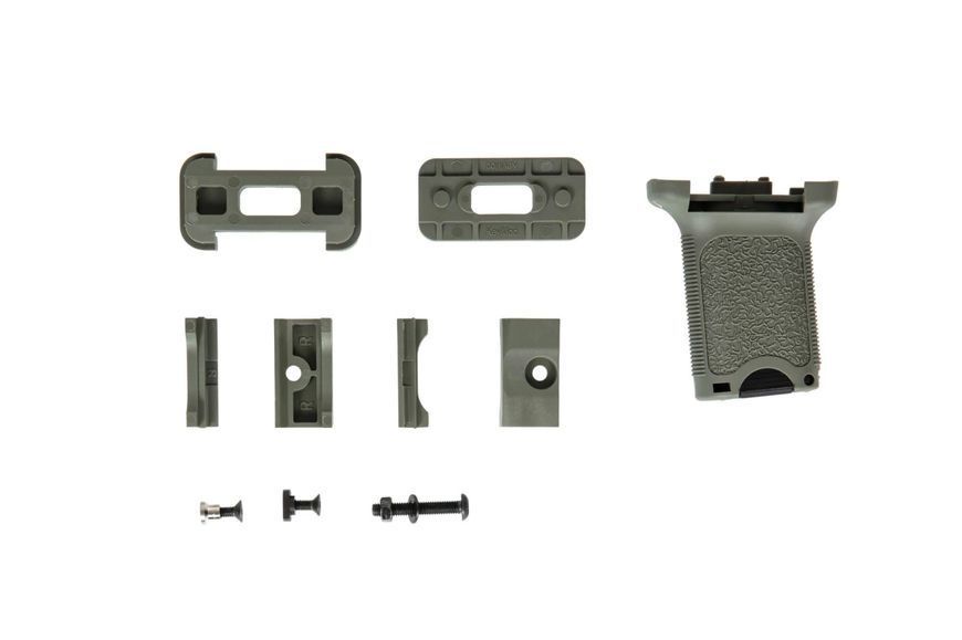 Руків'я Перенесення Вогню JJ Airsoft M-LOK Vertical Forward Grip Grey 33865 фото