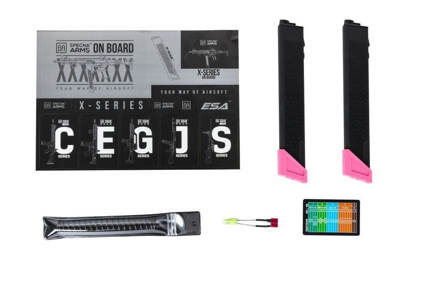 Страйкбольний пістолет-кулемет Specna Arms SA-FX02 FLEX BLDC HAL ETU Gen.2 Pink 34170 фото