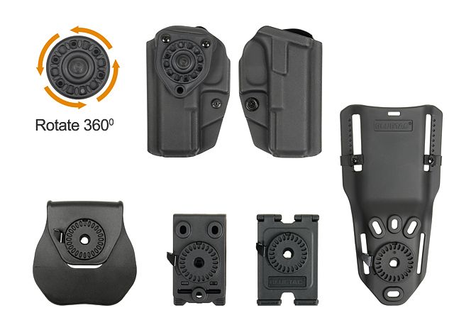 Кобура BLUETAC Quick Attachment Kydex 1911 Black 28181 фото