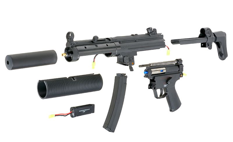 Страйкбольний пістолет-кулемет Cyma MP5 SD6 CM.041 Blue Limited Edition 14246 фото