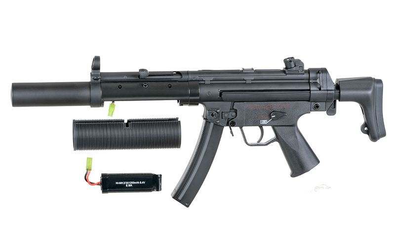 Страйкбольний пістолет-кулемет Cyma MP5 SD6 CM.041 Blue Limited Edition 14246 фото