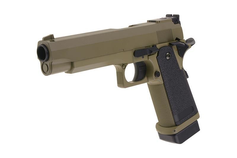 Страйкбольный пистолет Cyma Colt 1911 CM.128 AEP Tan 14682 фото