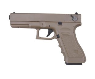 Страйкбольний пістолет Cyma Glock 18 CM.030 AEP Tan 3290 фото