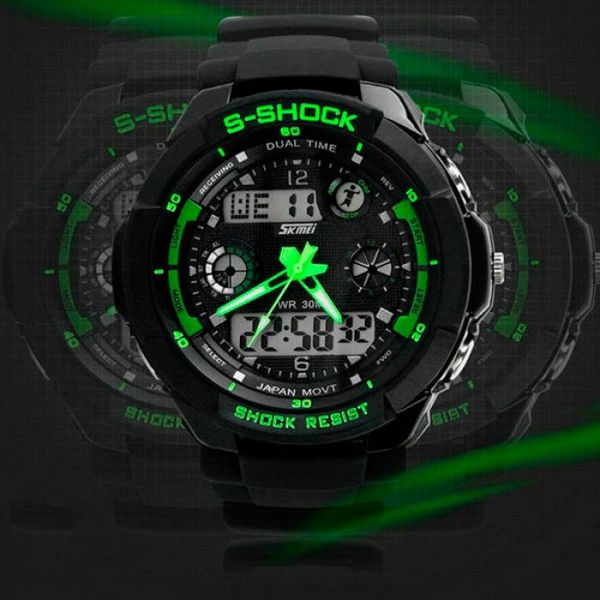 Годинник Skmei S-Shock Green 0931 24694 фото