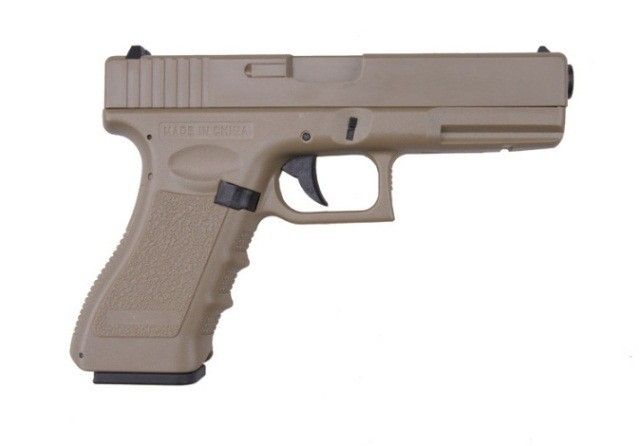 Страйкбольний пістолет Cyma Glock 18 CM.030 AEP Tan 3290 фото