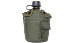 Фляга Mil-Tec US 1QT з чохлом Olive 25667 фото