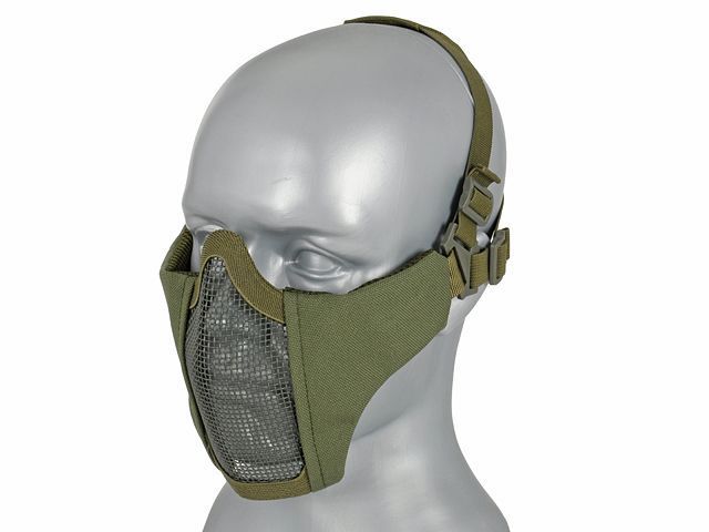 Маска на Нижнюю Часть Лица Wosport WST STEEL MESH MASK Olive 19699 фото