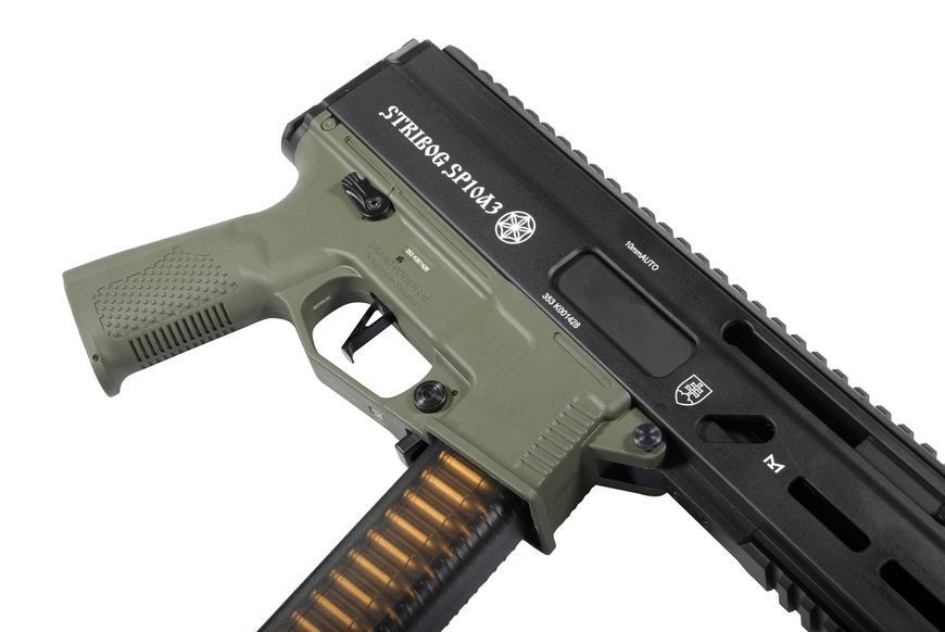 Пистолет-пулемет Delta Armory Airsoft gun STRIBOG SP10A3 Alpha Upgrade Black-olive 33609 фото