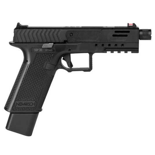 Страйкбольний пістолет Novritsch SSP28 Split-Slide Green Gas Black