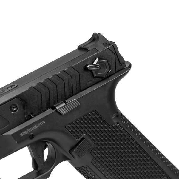 Страйкбольный пистолет Novritsch SSP28 Split-Slide Green Gas Black 32993 фото