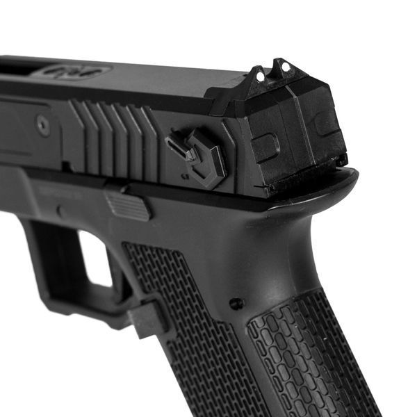 Страйкбольный пистолет Novritsch SSP28 Split-Slide Green Gas Black 32993 фото