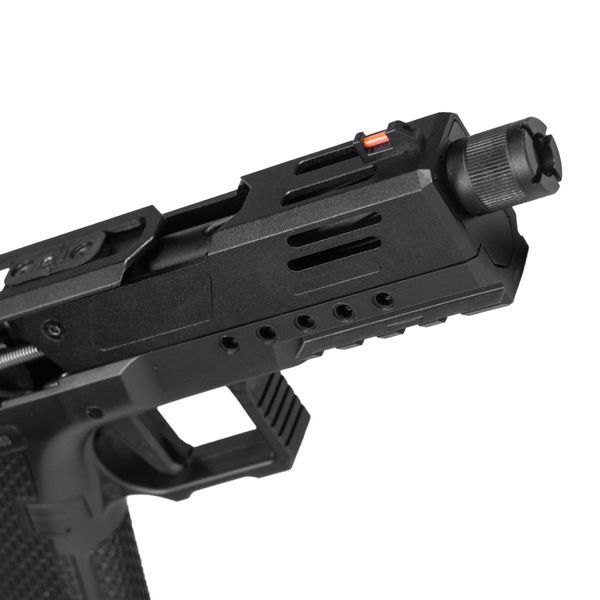 Страйкбольный пистолет Novritsch SSP28 Split-Slide Green Gas Black 32993 фото