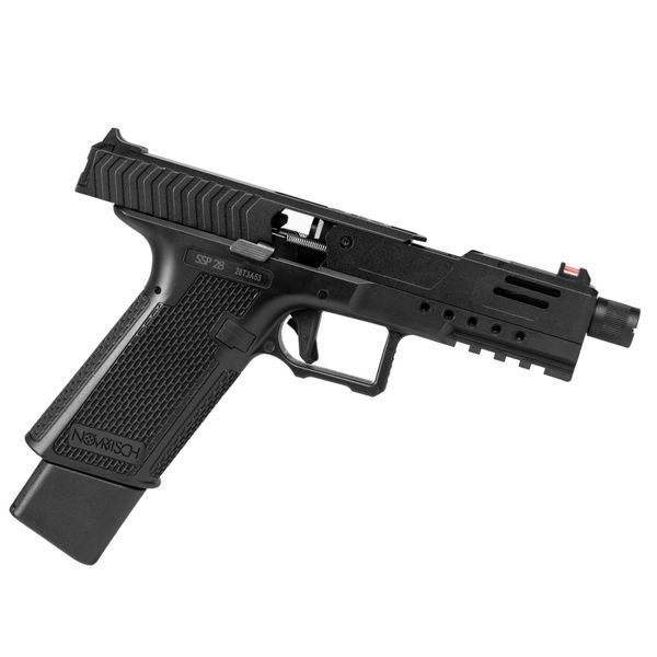 Страйкбольный пистолет Novritsch SSP28 Split-Slide Green Gas Black 32993 фото