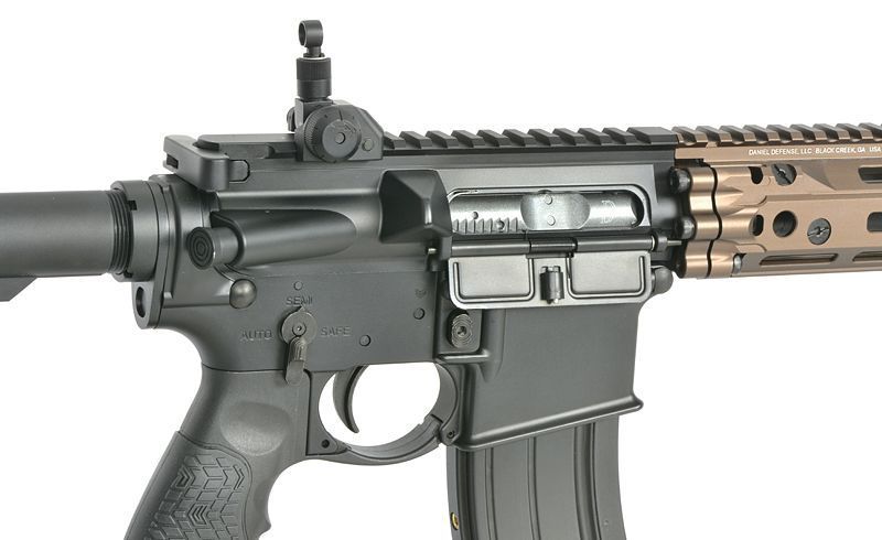 Страйкбольна штурмова гвинтівка Golden Eagle Replika GBBR DD4 MK18 RIII S 10,3" Black 33541 фото