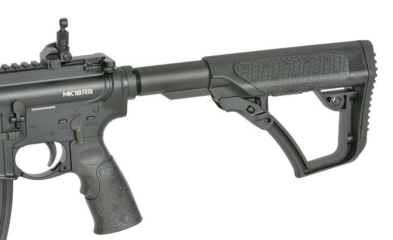 Страйкбольна штурмова гвинтівка Golden Eagle Replika GBBR DD4 MK18 RIII S 10,3" Black 33541 фото