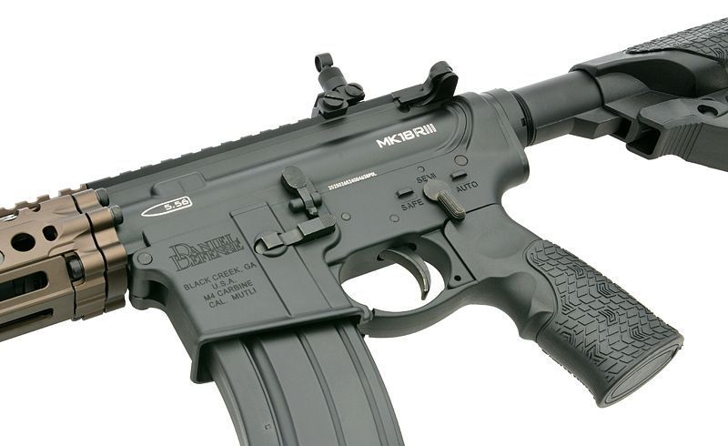 Страйкбольна штурмова гвинтівка Golden Eagle Replika GBBR DD4 MK18 RIII S 10,3" Black 33541 фото