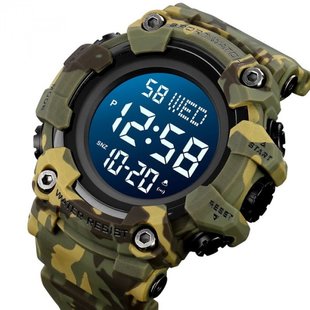 Годинник тактичний Skmei 1968 Camo Green 25836 фото