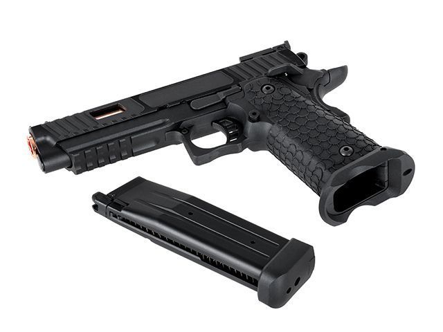 Страйкбольний пістолет SRC Colt1911 Baba Yaga GBB/CO2 Black 15721 фото