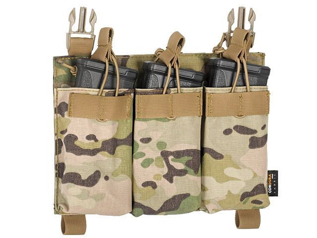 Панель 8Fields Premium Buckle Up Triple 5.56 Mag Pouch Multicam 24601 фото