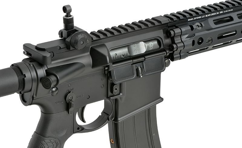 Страйкбольна штурмова гвинтівка Golden Eagle Replica GBBR DD4 MK18 RIII 11,5" Black 33542 фото