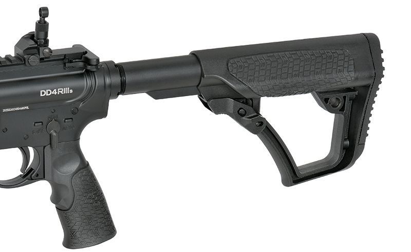 Страйкбольна штурмова гвинтівка Golden Eagle Replica GBBR DD4 MK18 RIII 11,5" Black 33542 фото