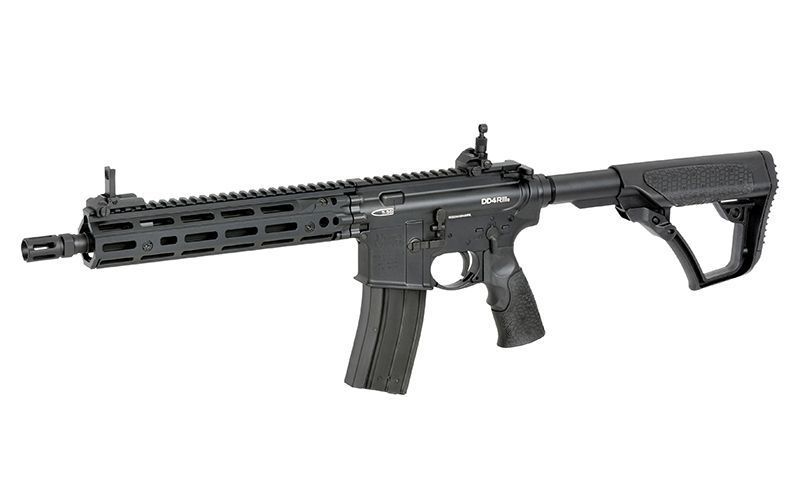 Страйкбольна штурмова гвинтівка Golden Eagle Replica GBBR DD4 MK18 RIII 11,5" Black 33542 фото