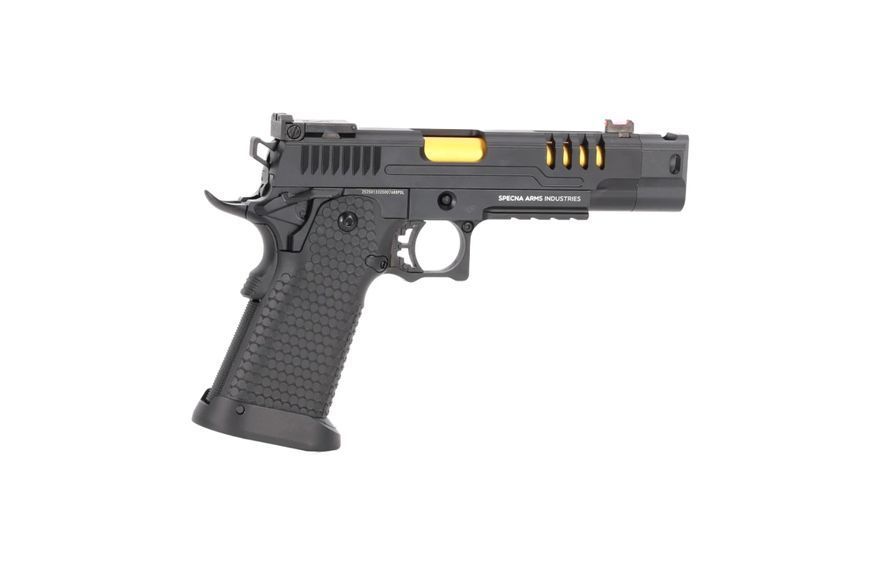 Страйкбольний пістолет Specna Arms SA-VGP23 Vapor Black and Gold 33718 фото