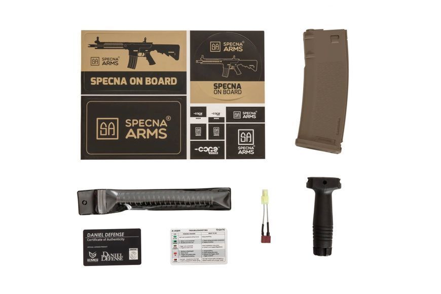 Страйкбольная штурмовая винтовка Specna Arms Daniel Defense MK18 SA-C19 CORE Carbine Replica - Chaos Bronze 17796 фото