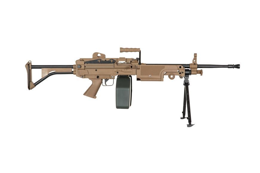 Страйкбольний кулемет Specna Arms SA-249 MK1 Core Tan 34149 фото