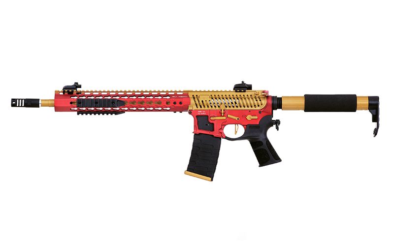 Страйкбольна штурмова гвинтівка APS ASR121 GOLD DRAGON FULLMETAL GOLD/RED/BLACK EBB 10757 фото