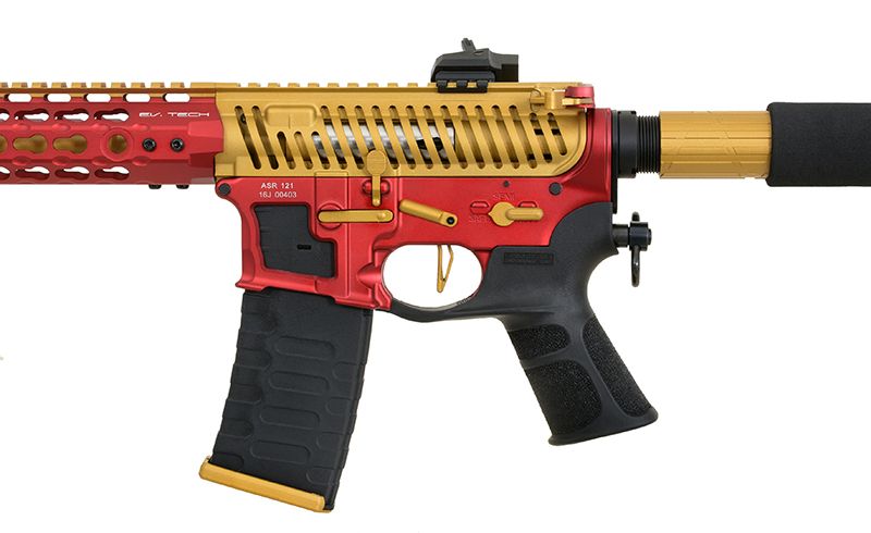 Страйкбольна штурмова гвинтівка APS ASR121 GOLD DRAGON FULLMETAL GOLD/RED/BLACK EBB 10757 фото